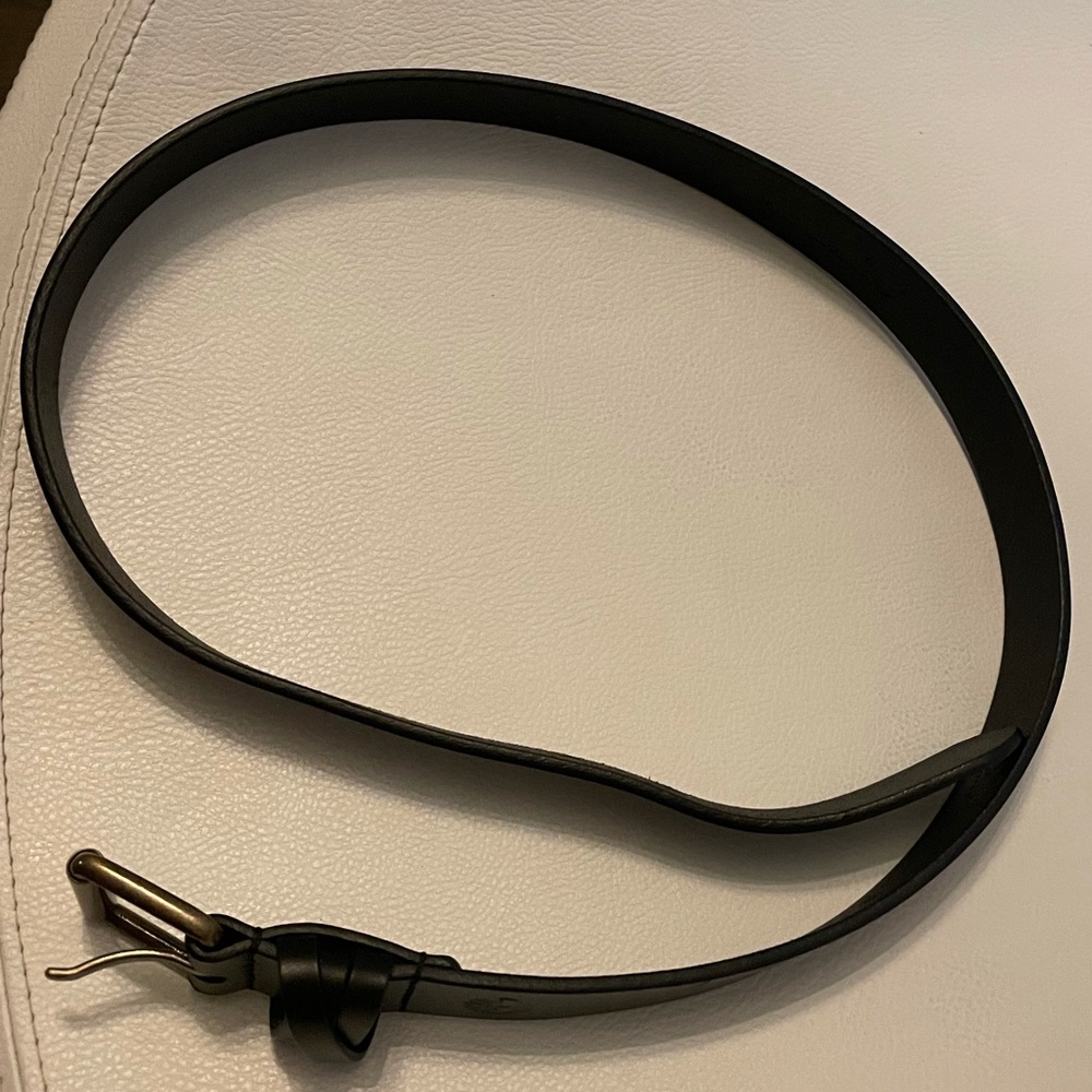 Black leather timberland belt - Picture 5 of 6